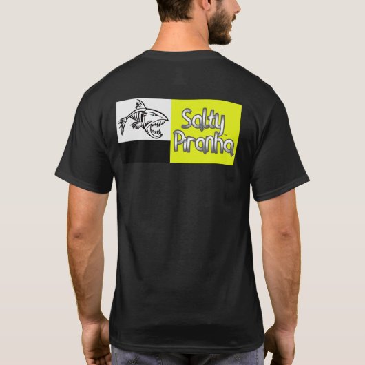 Salty Piranha T - Shirt für die, die salzig sind (Rückseite)