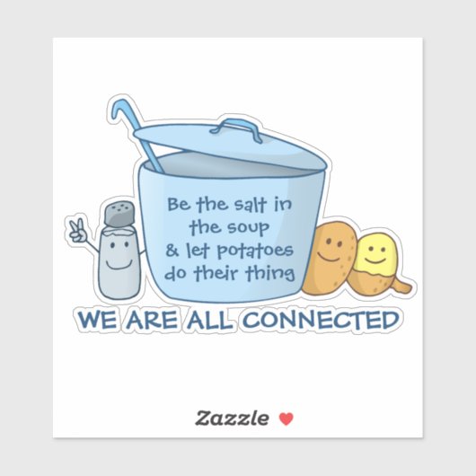 Salty Potato Soup Aufkleber (Blatt)