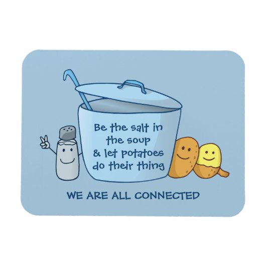 Salty Potato Soup Magnet (Horizontal)