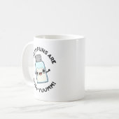 Salty Puns sind Sodi-yummm Funny Sodium Pun Kaffeetasse (Vorderseite Links)
