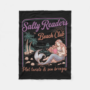 Salty Readers Beach Club Bücher Plot Twists Meer Fleecedecke
