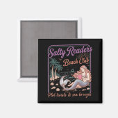 Salty Readers Beach Club Bücher Plot Twists Meer Magnet (Vorderseite/Rückseite)