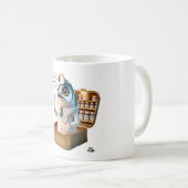  Salty Sardine Doctor Fish-ician Ocean Pun Art Kaffeetasse (VorderseiteRechts)