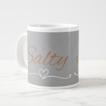 Salty Script with Heart Flourish, Birthday Gift 
