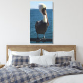 Salty Sea Pelican Leinwand (Insitu (Schlafzimmer))