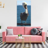 Salty Sea Pelican Leinwand (Insitu (Wohnzimmer))