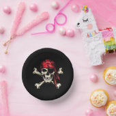 Salty Skull Pirate Themenparty Pappteller (Party)