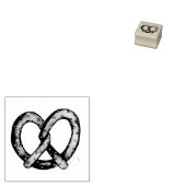 Salty Soft Pretzel Bretzels Snack Junk Food Feinsc Gummistempel (Stempel)