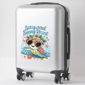 Salty Soul Sunny Heart Turtle Summer Aufkleber (Koffer)