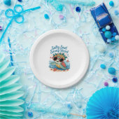 Salty Soul Sunny Heart Turtle Summer Pappteller (Party)