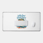 Salty Soul Sunny Heart Turtle Summer Schreibtischunterlage (Tastatur & Maus)