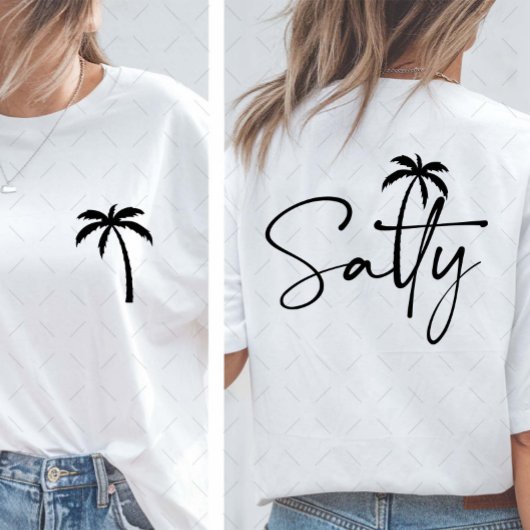 Salty Summer Vibes Palm Tree T-Shirt