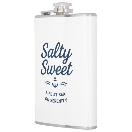 Salty Sweet Life at Sea Tasse Flachmann (Links)