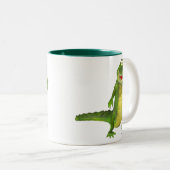 Salty the Crocodile Zweifarbige Tasse (VorderseiteRechts)