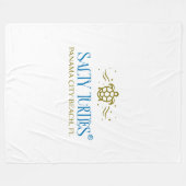 Salty Turtles® Fleece Blanket (Vorderseite (Horizontal))