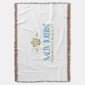 Salty Turtles® Throw Blanket Decke (Vorderseite Vertikal)