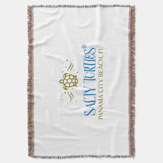 Salty Turtles® Throw Blanket Decke (Vorderseite Vertikal)