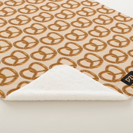 Salty Twisted Brot Bretzels Muster, eigene Initial Sherpadecke (3/4)