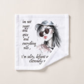 Salty und Defiant Badhandtuch Set (Waschlappen)