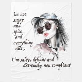 Salty und Defiant Fleecedecke