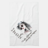 Salty und Defiant Geschirrtuch (Vertikal)