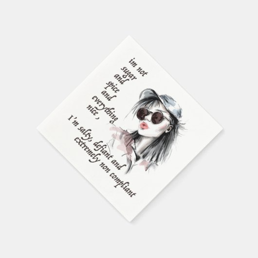 Salty und Defiant Serviette (Ecke)