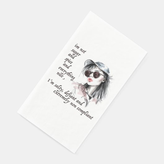 Salty und Defiant Serviette (Ecke)