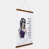 Salty und Defiant Wandteppich Mit Holzrahmen (Gewinkelt)