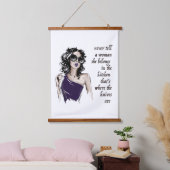 Salty und Defiant Wandteppich Mit Holzrahmen (Schlafzimmer)