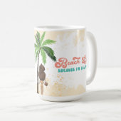 Salty Vibes Beach Life Kaffeetasse (VorderseiteRechts)