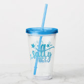 Salty Vibes Insulated Beach Tumbler Acryltrinkbecher (Rückseite)