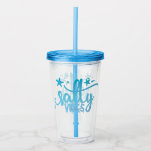 Salty Vibes Insulated Beach Tumbler Acryltrinkbecher