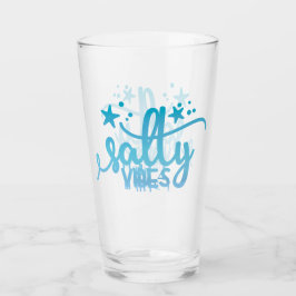 Salty Vibes Ocean Beach Pint Glass Glas