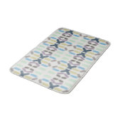 Salty Watercolor Pastel Colors On Cloud White Badematte (Schrägansicht)