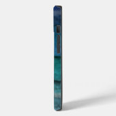 Salty Waves an der Küste auf schwarz Case-Mate iPhone Hülle (Rückseite / Links)