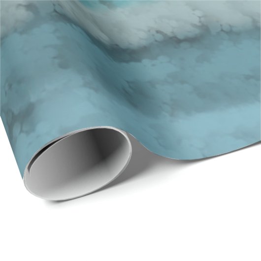 Salty Waves an der Küste auf schwarz Geschenkpapier (Rolleneckpunkt)