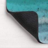 Salty Waves an der Küste auf schwarz Mousepad (Ecke)