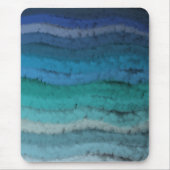 Salty Waves an der Küste auf schwarz Mousepad (Vorne)