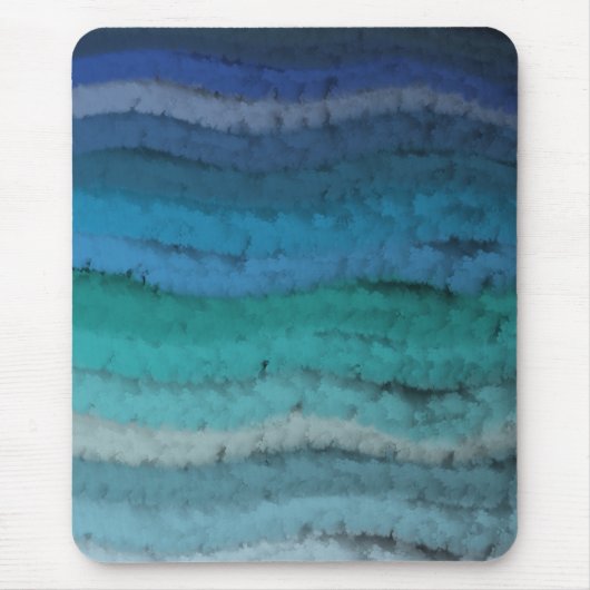 Salty Waves an der Küste auf schwarz Mousepad (Vorne)