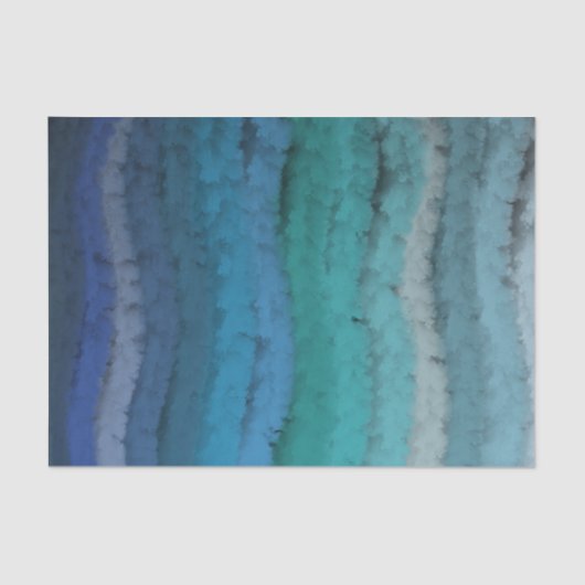 Salty Waves an der Küste auf schwarz Seidenpapier (Vorderseite)