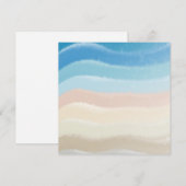 Salty Waves an der Küste Feiertagskarte (Vorne/Hinten)