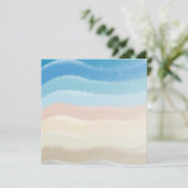 Salty Waves an der Küste Feiertagskarte (Stehend Vorderseite)