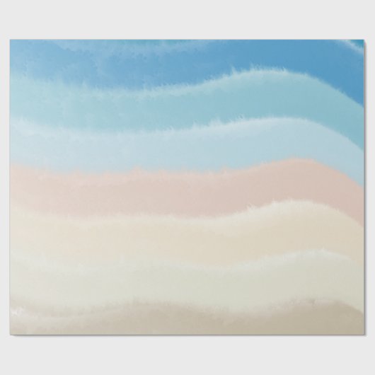 Salty Waves an der Küste Geschenkpapier (Flach)