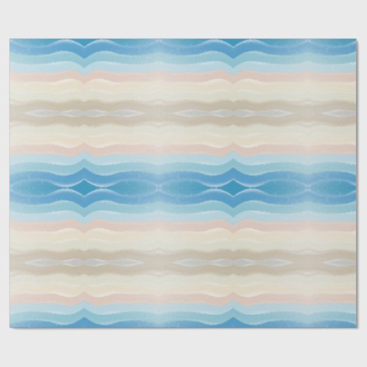 Salty Waves an der Küste Geschenkpapier (Flach)