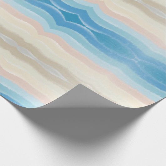 Salty Waves an der Küste Geschenkpapier (Ecke)