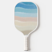 Salty Waves an der Küste Pickleball Schläger (Vorderseite)