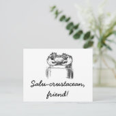 Salu-Krustentier Postkarte (Stehend Vorderseite)