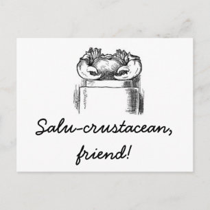 Salu-Krustentier Postkarte