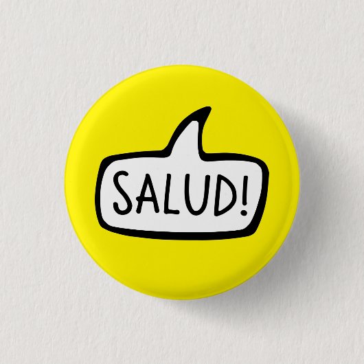 Salud! Breton Gruß Hallo, Bretagne, Brezhoneg Button (Vorderseite)