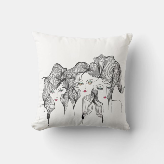 Salud Dinero y Amor drei Wünsche Kissen (Vorderseite)